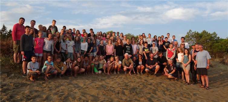 Alle waren sich einig: Das Konfi-Camp war ein voller Erfolg, nicht nur wegen dem schönen Wetter. privat