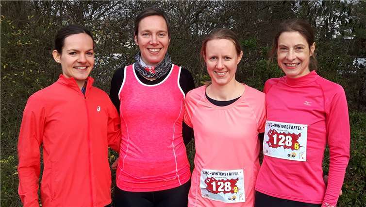 Allen Grund zu strahlen hatten die Läuferinnen des MSV nach ihrem gelungenen Debüt-auftritt in Pulheim. Foto: privat