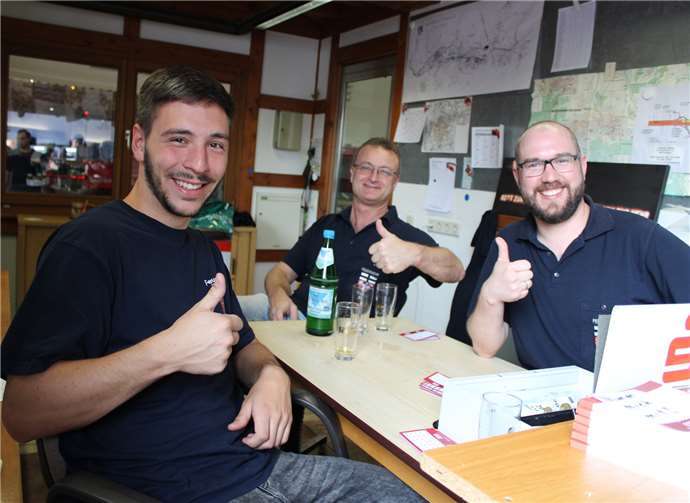 Alles im Griff auch an der Bon-Kasse.