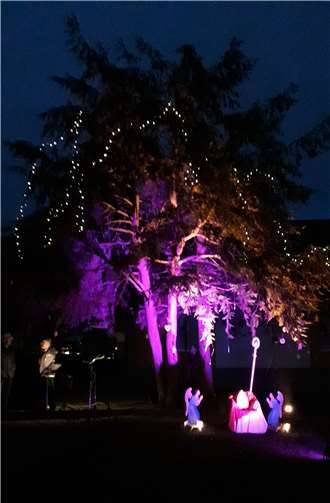 Alles war schön illuminiert.