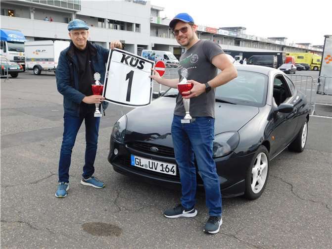 Als GLP Meister 2022 im nächsten Jahr wieder mit der Startnummer 1 am Start: Udo und Oliver von Fragstein.  Foto: Tatjana Schmidt