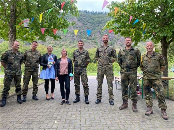 Als Gäste begrüßte das Leitungsteam außerdem an einem Tag eine Abordnung des Taktischen Luftwaffengeschwaders 33 aus Büchel.Foto: privat