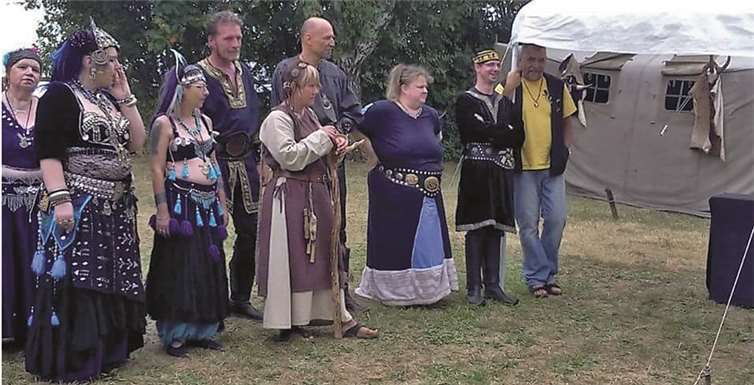 Als Hunnen verkleidet verbrachten alle Teilnehmer einen tollen und abwechslungsreichen Tag.