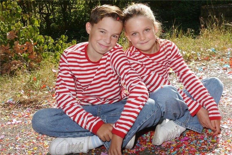 Als Prinz Elias I (Scheifgen) und Prinzessin Marie I (Bison) werden sie, als die 46. Kindertollitäten die Karnevalsbastion in Ollheim vertreten. Foto:privat