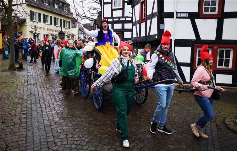 Als Schneewittchen war der Erste Vorsitzende in seiner Kutsche unterwegs.Foto: privat