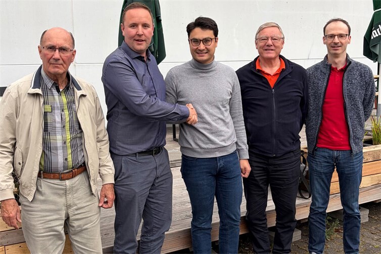 Als Vorsitzender der CDU Koblenz leitete Philip Rünz (Mitte) die Versammlung. Von links: Walter Zenzen, Ortsvorsitzender Patrick Hörning, Philip Rünz, Dr. Stefan Kowitz sowie Nils Brinkmann.