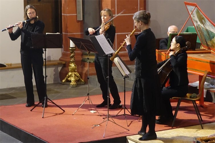 Als Zugabe spielte das Ensemble ein Stück von Georg Philipp Telemann.