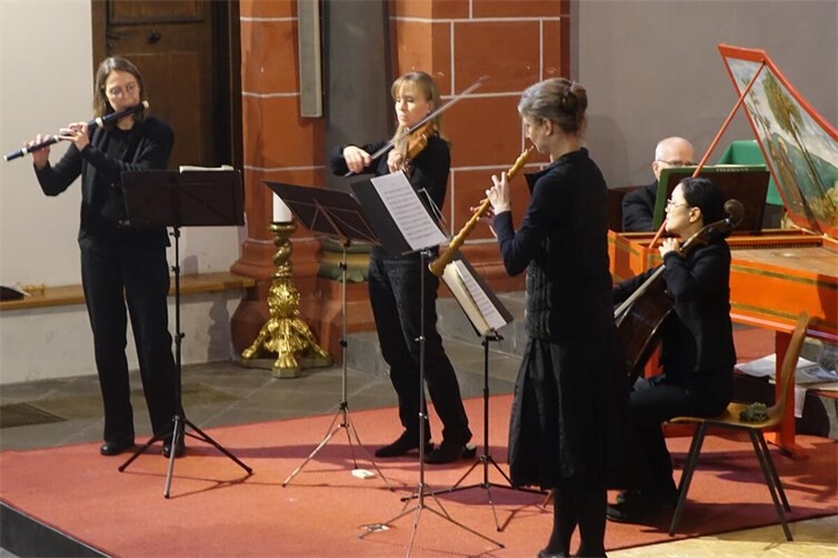 Als Zugabe spielte das Ensemble ein Stück von Georg Philipp Telemann.