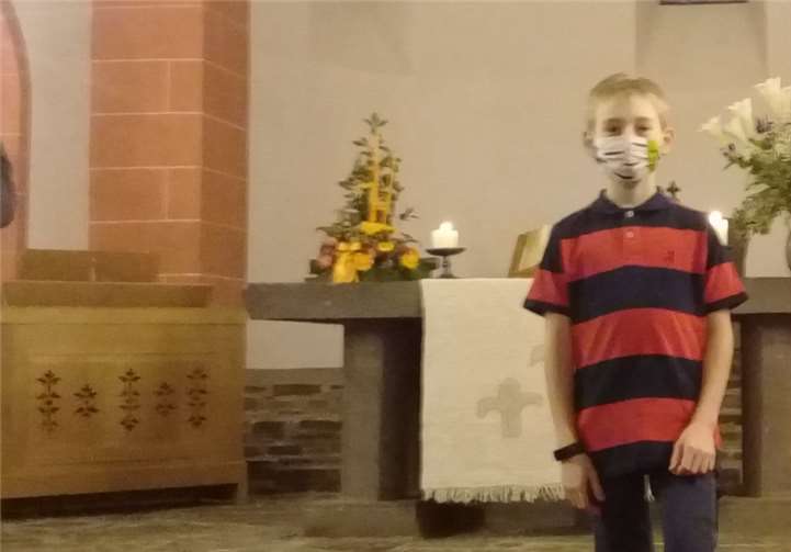 Als besonderer Gast konzertierte erstmalig öffentlich Florian Thelen, erst 11 Jahre alter Schüler von Bernd Kämpf..Foto:Heimat- und Verschönerungsverein Neuwied-Feldkirchen