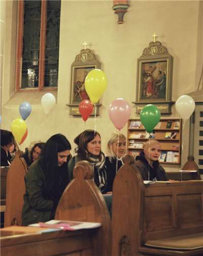 Als besonderes Highlight, die bunten Luftballons.Privat