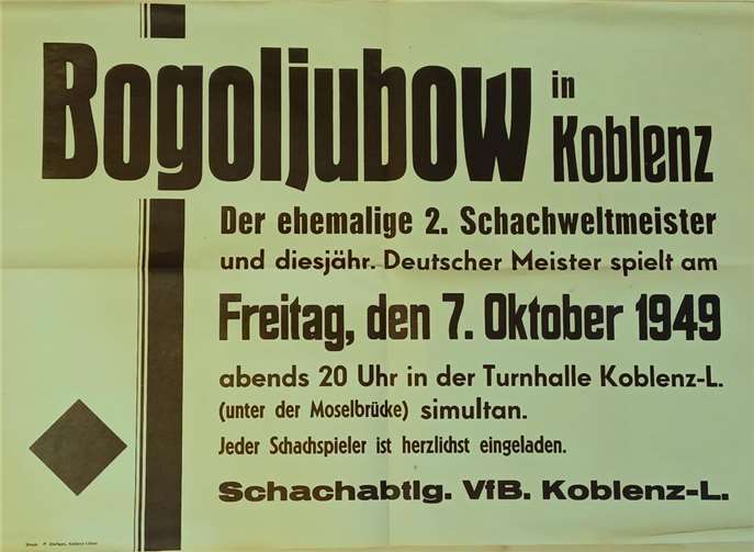 Als sich der Koblenzer Innenstadtverein Anfang der 1950er wieder konstituierte, die Überlebenden und Kriegsgefangenen zurückgekehrt waren, löste sich die Schachabteilung Lützel auf und man benannte den alten / neuen Verein aus Erinnerung und Dankbarkeit nun „Schachverein 03/25 Koblenz“.