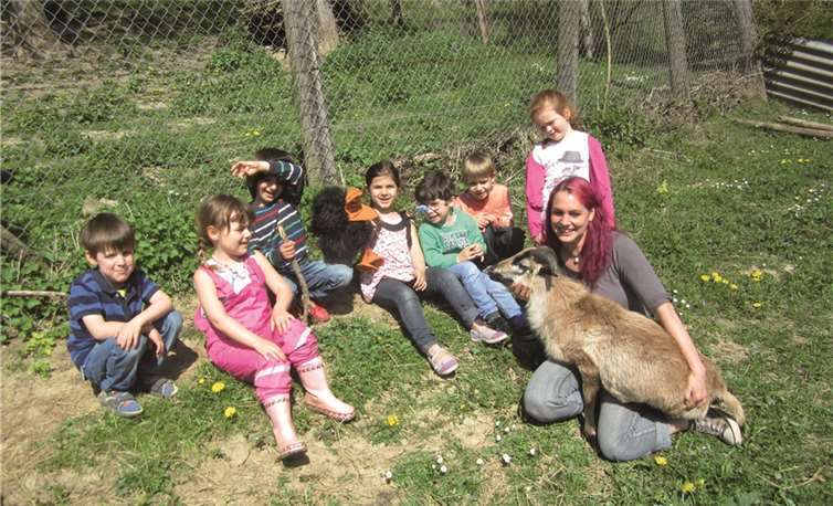 Als zutraulich erwies sich ein Ziegenbock. privat