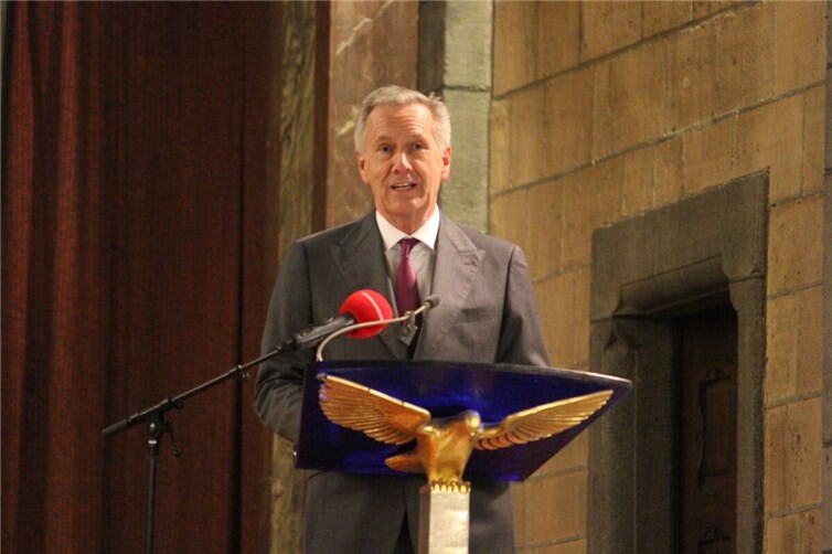 Alt-Bundespräsident Christian Wulff bei seiner Fastenpredigt in Maria Laach.  Foto: GS