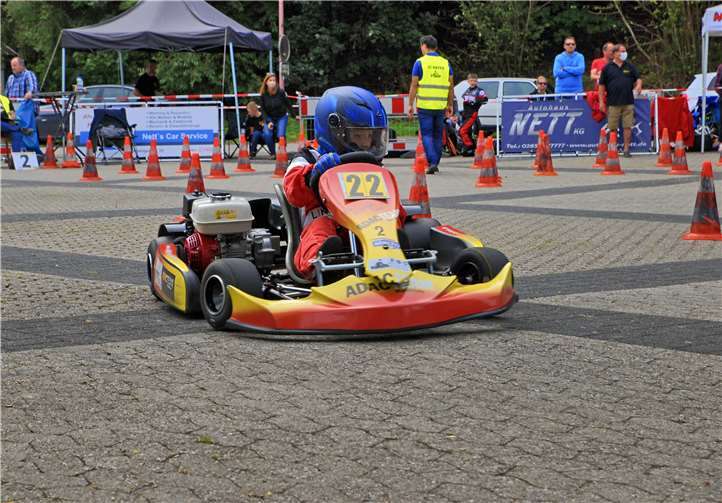 Altersklasse K2 - Platz 2 Florian Rauhe (Kerpen) im Kart.Fotos: privat