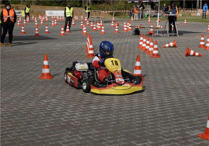 Altersklasse K2 - Platz 3 Florian Rauhe (Kerpen) im Kart.Foto: privat