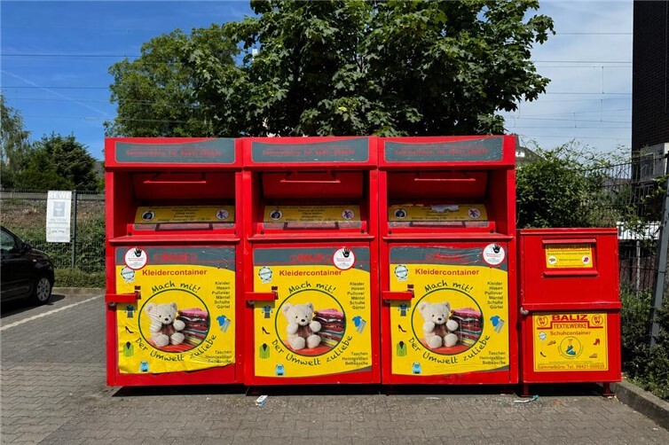 Altkleidercontainer in Andernach.