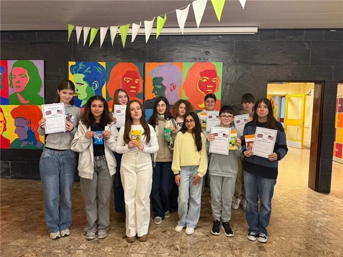 Am 05. Februar 2026 fand an der Geschwister-Scholl-Realschule plus in Andernach - inzwischen bereits zum sechsten Mal - der Vorlesewettbewerb Englisch statt.Foto: privat