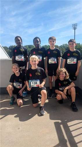 Am 07.05. traten sieben mutige TuS Ahrweiler-Leichtathleten (LG Kreis Ahrweiler) der Altersklasse U12 beim Mehrkampfmeeting der LG Rhein-Wied in Koblenz Oberwerth an. Foto: privat