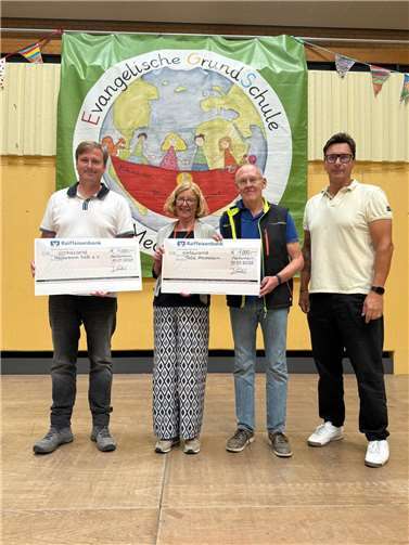 Sponsorenlauf mit Herz  Am 10. Juli 2025 durfte Stefan Pohl, Vorsitzender des Vereins „Meckenheim hilft e.V.“, eine ganz besondere Spende entgegennehmen. Foto:privat