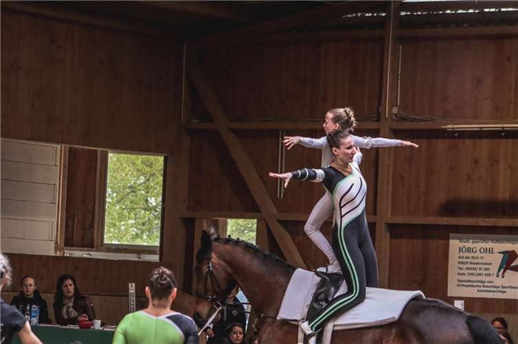 Am 11.05.2024 findet im Rahmen der 50 Jahrfeier ein kleines Voltigierturnier statt.  Foto: Privat