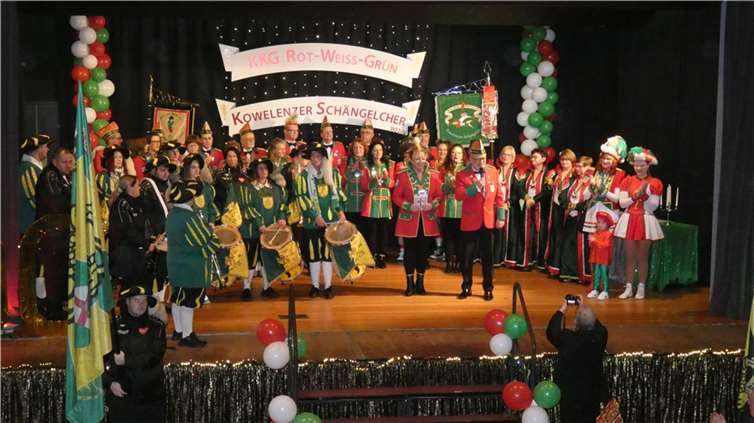 Am 11.11.1922 in der Altstadt von Koblenz gegründet: die KKG Rot-Weiß-Grün Kowelenzer Schängelcher. Quellen: KKG Rot-Weiß-Grün Kowelenzer Schängelcher