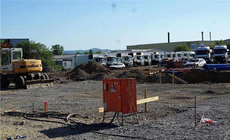 Am 12. März begannen die Tiefbauarbeiten, diese Woche soll mit dem Hochbau begonnen werden.