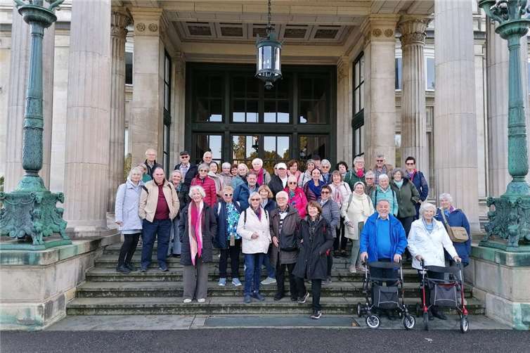 Am 15. Oktober 2024 besuchten die Mitglieder und Gäste des Heimatverein Meckenheim e.V. die Villa Hügel in Essen. Foto: privat