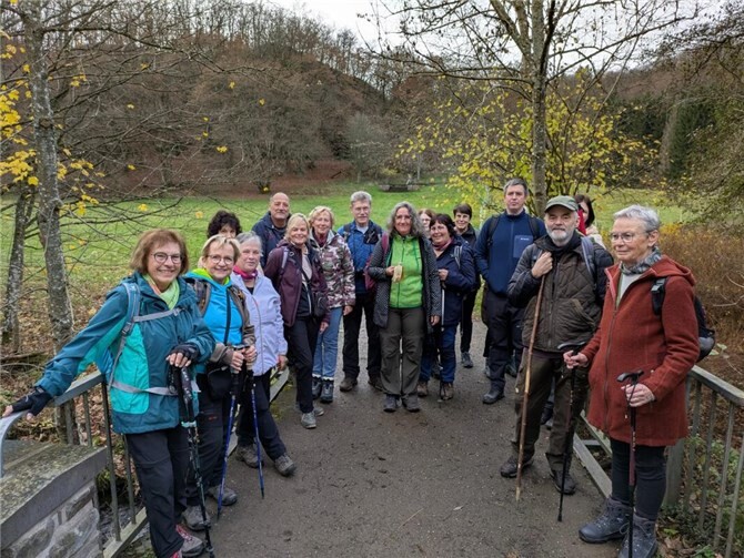 Am 16. November 2025 wanderte der Eifelverein Andernach bei schönem Wetter. Foto: privat