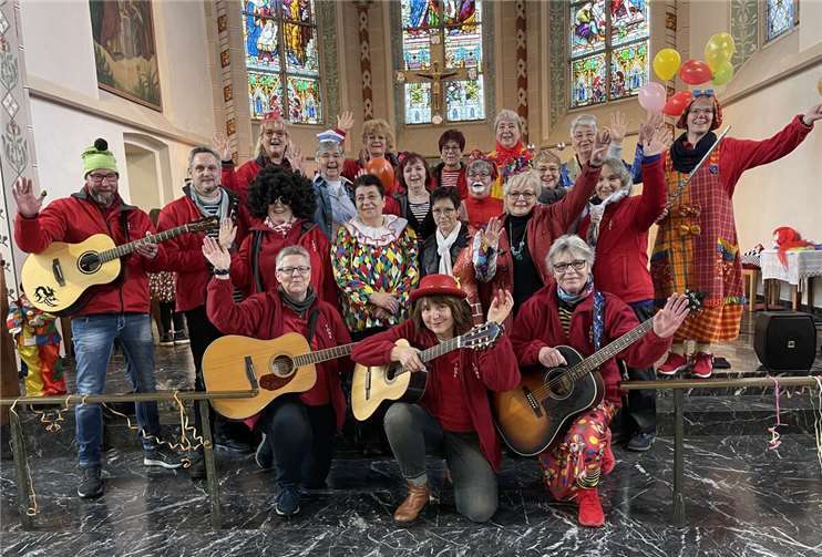 Am 19. Januar wurde in der Eicher Kirche Maria Geburt wieder ein karnevalistischer Familiengottesdienst gefeiert. Foto: privat