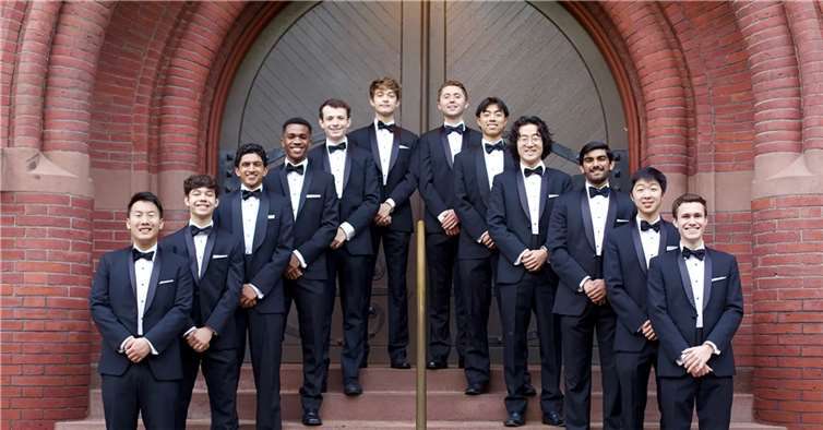 Am 23. Juli findet das Matinee-Konzert der „Harvard Krokodiloes 2022“ in Maria Laach statt.  Quelle: Abtei Maria Laach