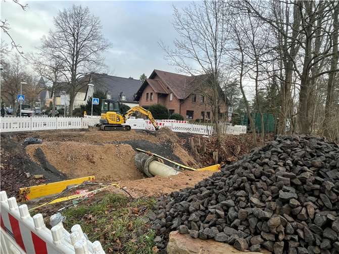 Am 6. Januar startete der Wiederaufbau der Brücke.Foto: Stadt Rheinbach