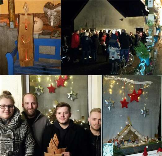 Am 8. Dezember wurde das 2. Adventsfenster in Brückrachdorf geöffnet.Foto: privat