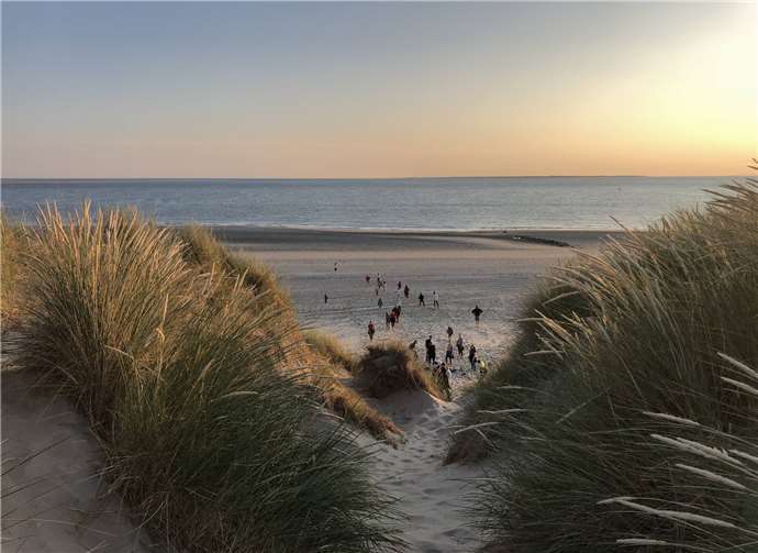Am Abend ging es natürlich sofort zum Strand.
