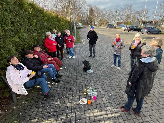 Am DGH war Rast angesagt.  Foto: Olaf Wulf