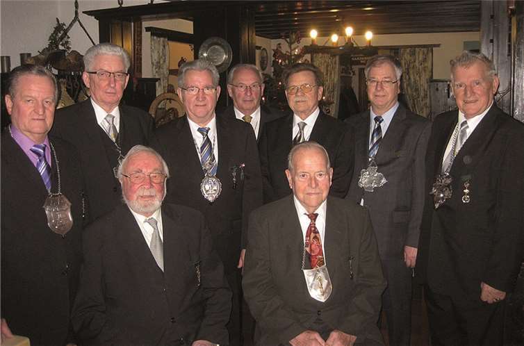 Am Dreikönigstag trafen sich die ehemaligen Schützenkönige der St. Sebastianer mit dem amtierenden Würdenträger Edgar Flohe. privat