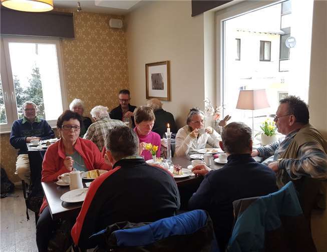 Am Ende der Wanderung erwartete die Wanderer eine Rast.