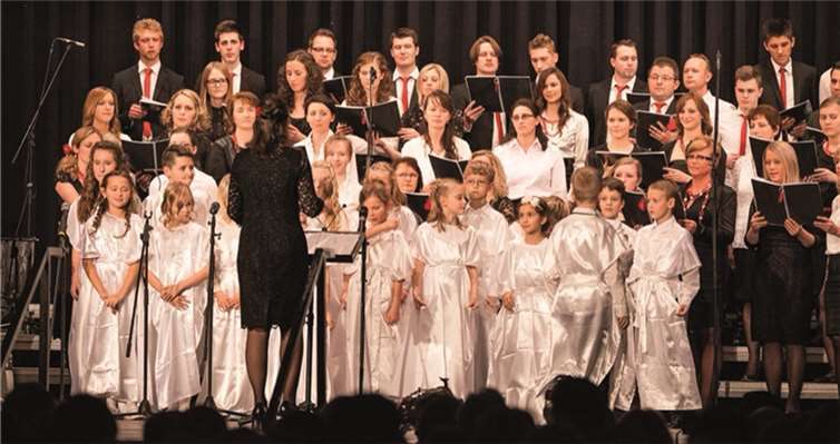 Am Ende des Konzerts mussten die Sängerinnen und Sänger eine Zugabe geben. Privat