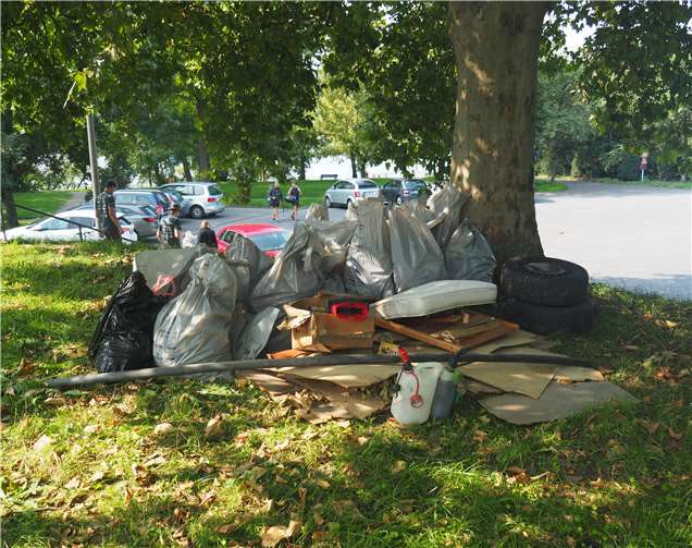 Am Ende kamen mehr als 200 Kilo an Abfall zusammen.