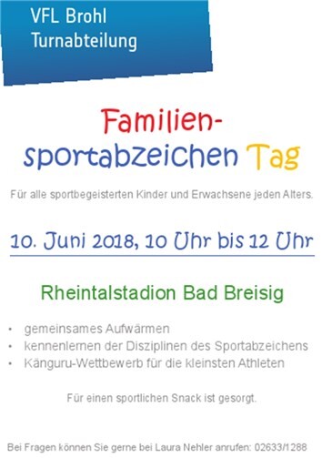 Am Familiensportabzeichentag können Eltern und Kinder gemeinsam das Sportabzeichen erlangen. privat