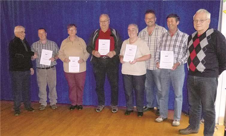 Am Familientag des Vdk wurden Mitlgieder geehrt.Privat
