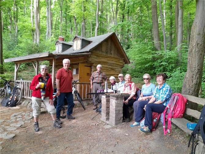 Am Hexenhäuschen im Kirchdauner Wald.  Foto: Klara Rauwald