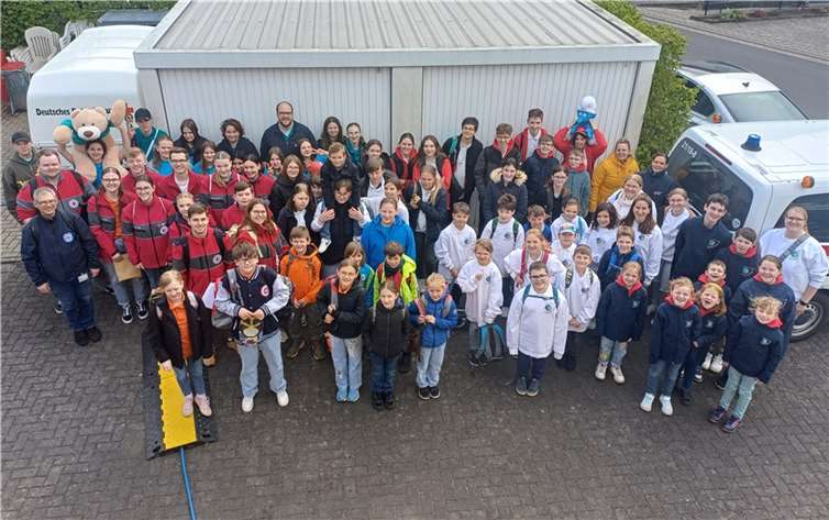 Am JRK-Kreiswettbewerb nahmen 70 Kinder aus den DRK-OVs Bad Breisig, Bad Neuenahr-Ahrweiler, Niederzissen, Wehr sowie Weibern teil.  Foto: Steffi Nett / DRK-Kreisverband Ahrweiler e.V.