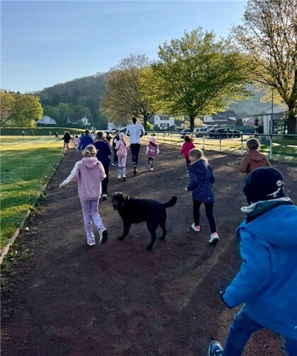 Am Morgen wird gemeinsam gelaufen.  Foto: K. Doetsch