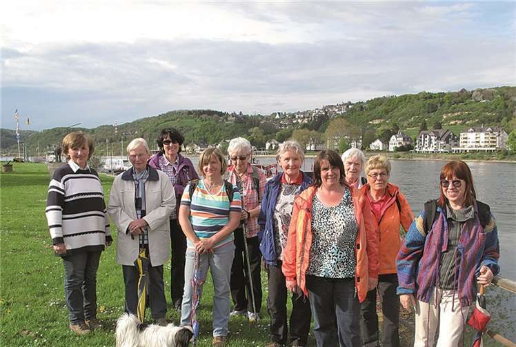 Am Rheinufer in Kripp wurde die Tour fortgesetzt. privat