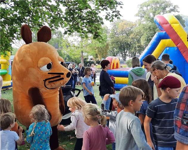Am Sonntagmorgen gehörte der Park denKindern - und dann kam die Maus...Foto: HE