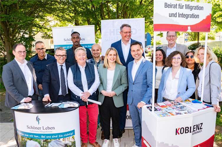 Am Stand vom Beirat für Migration und Integration der Stadt Koblenz. Fotos: SCH