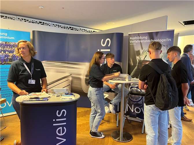 Am Stand von Novelis wurden viele gute Gespräche geführt. Foto: privat