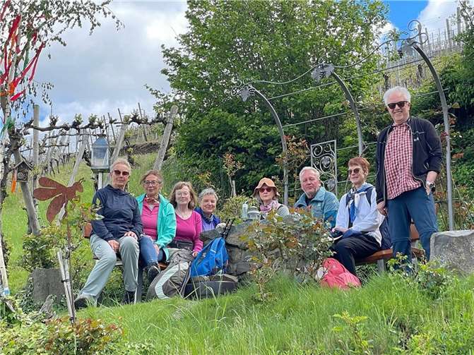 Am Troseblick bei Dernau.  Foto: Eifelverein Remagen / Barbara Lemm