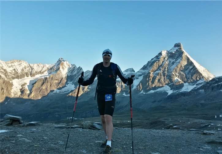 Am ersten Tag der "Ultra Tour Monte Rosa".