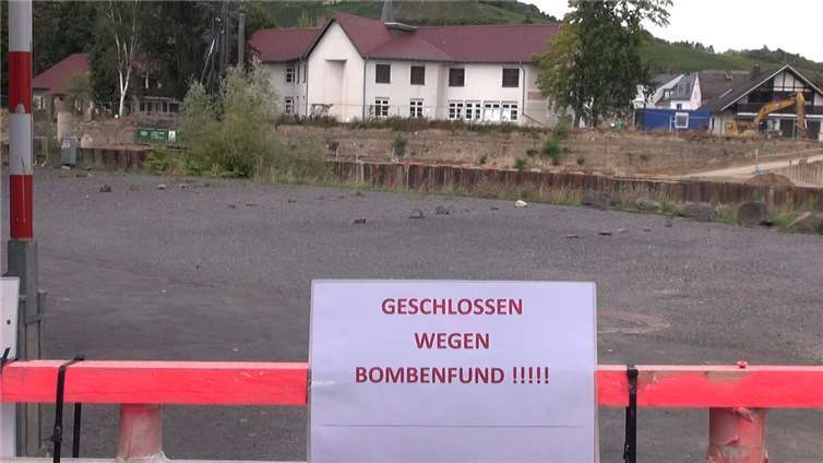 Am heutigen Donnerstag, 4. September, wird die am vergangenen Dienstag im Bereich Ehrenwall gefundene Fliegerbombe entschärft.Foto: Winkler TV